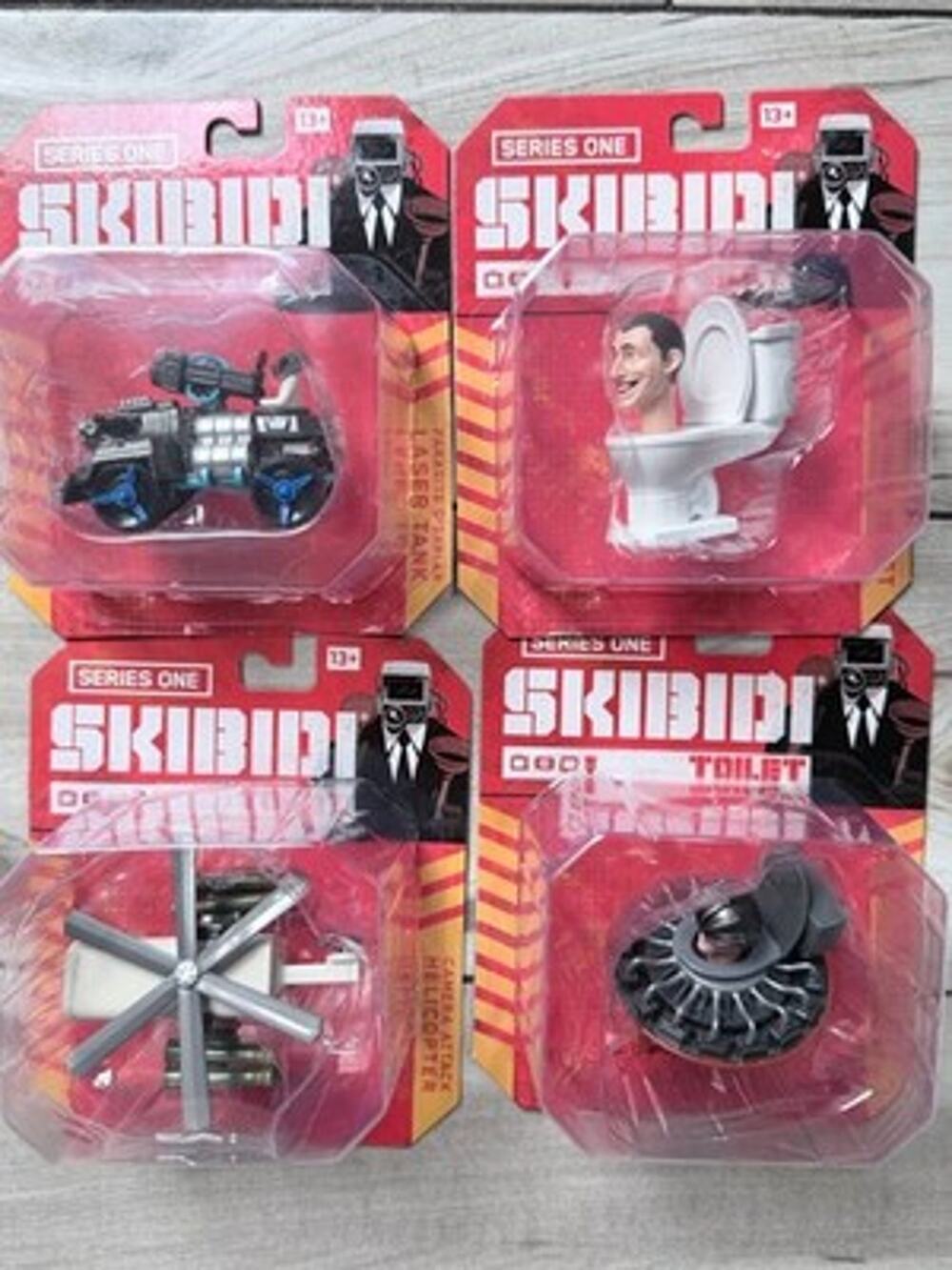 Skibidi Series 1 Mystery Mini Collectible Figurines Set A Four Brand New